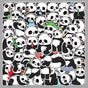 panda - 2 X 50 pc Sticker packets Net price 70