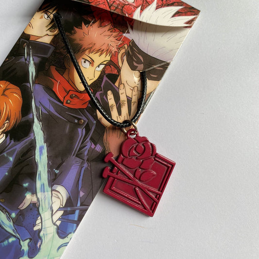 3 pc - Jujutsu Kaisen Gojo red necklace opp net price 55