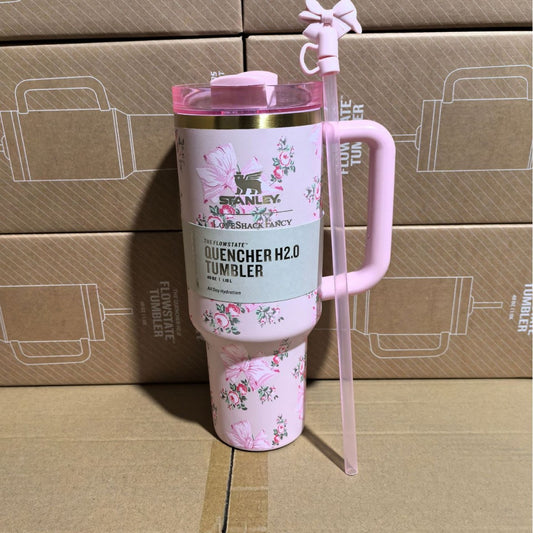 1200ml flower print stnely with og box