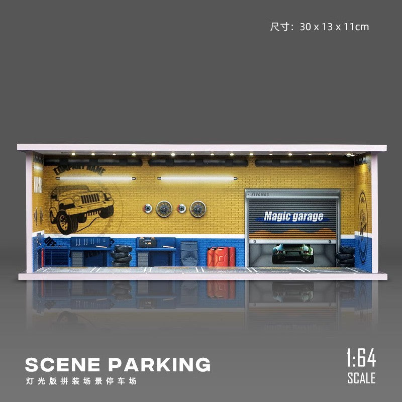 1:64 Scale Garage Scene Diorama - Repair Shop (Style D)