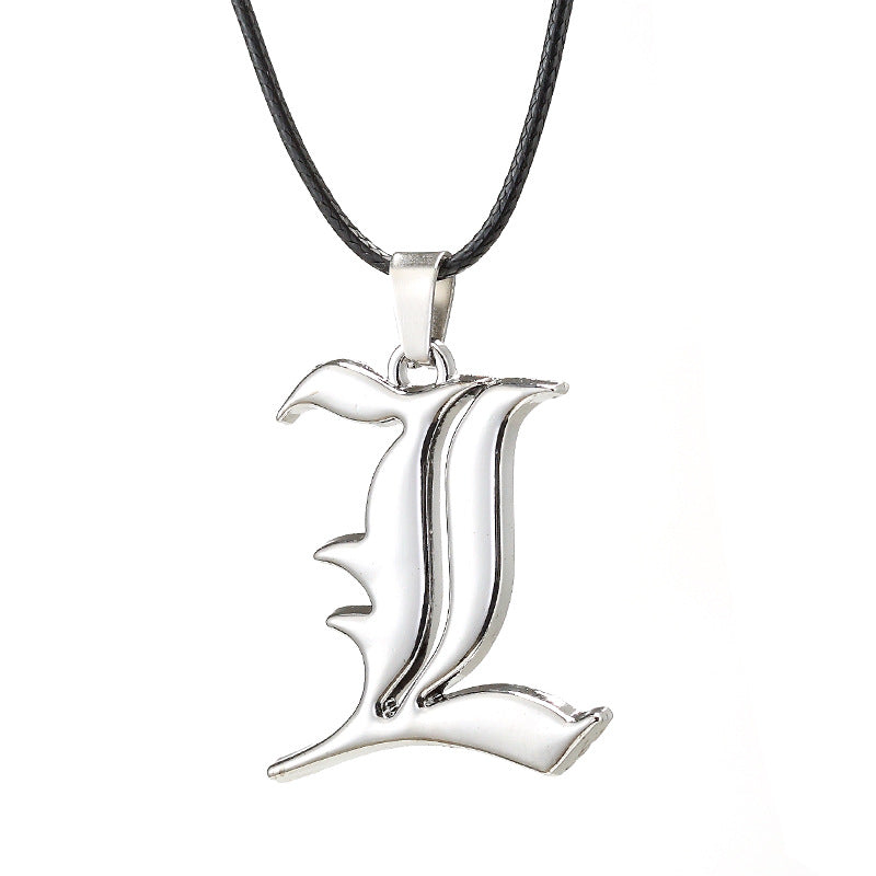 6pc- deathnote silver sign neckalce net price 25