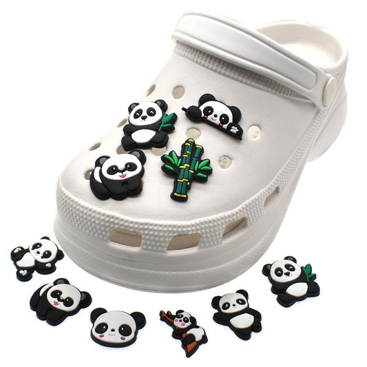 Panda  set of 12 Shoe Croc Accesorie