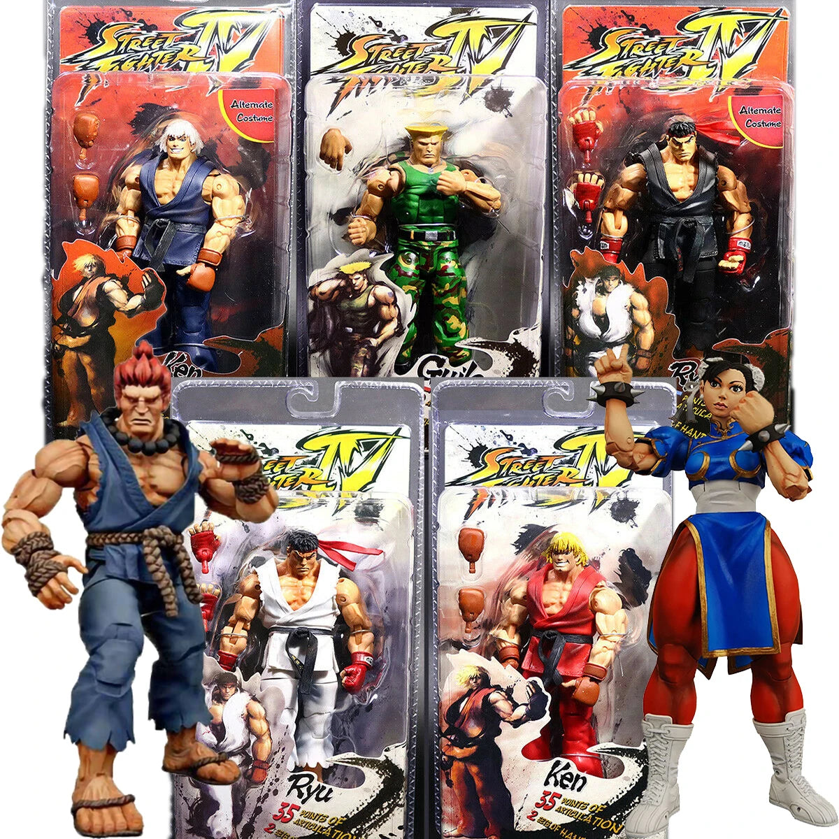 1pcs- NCA -KO Street Fighter Random action figure