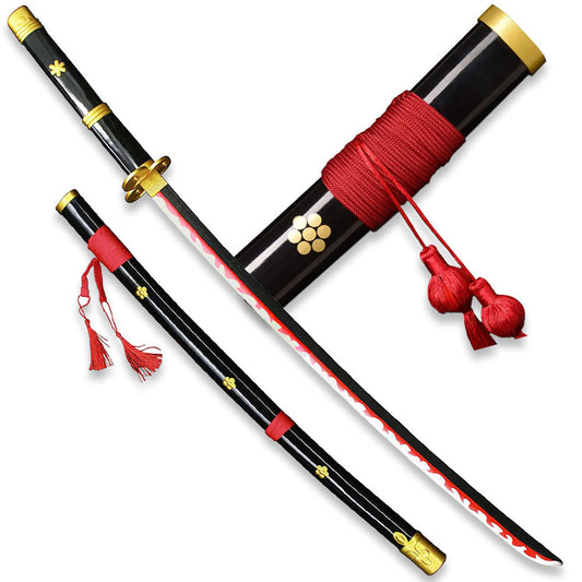 LED - Enma Black 104 Cm Wooden Katana fully assembled