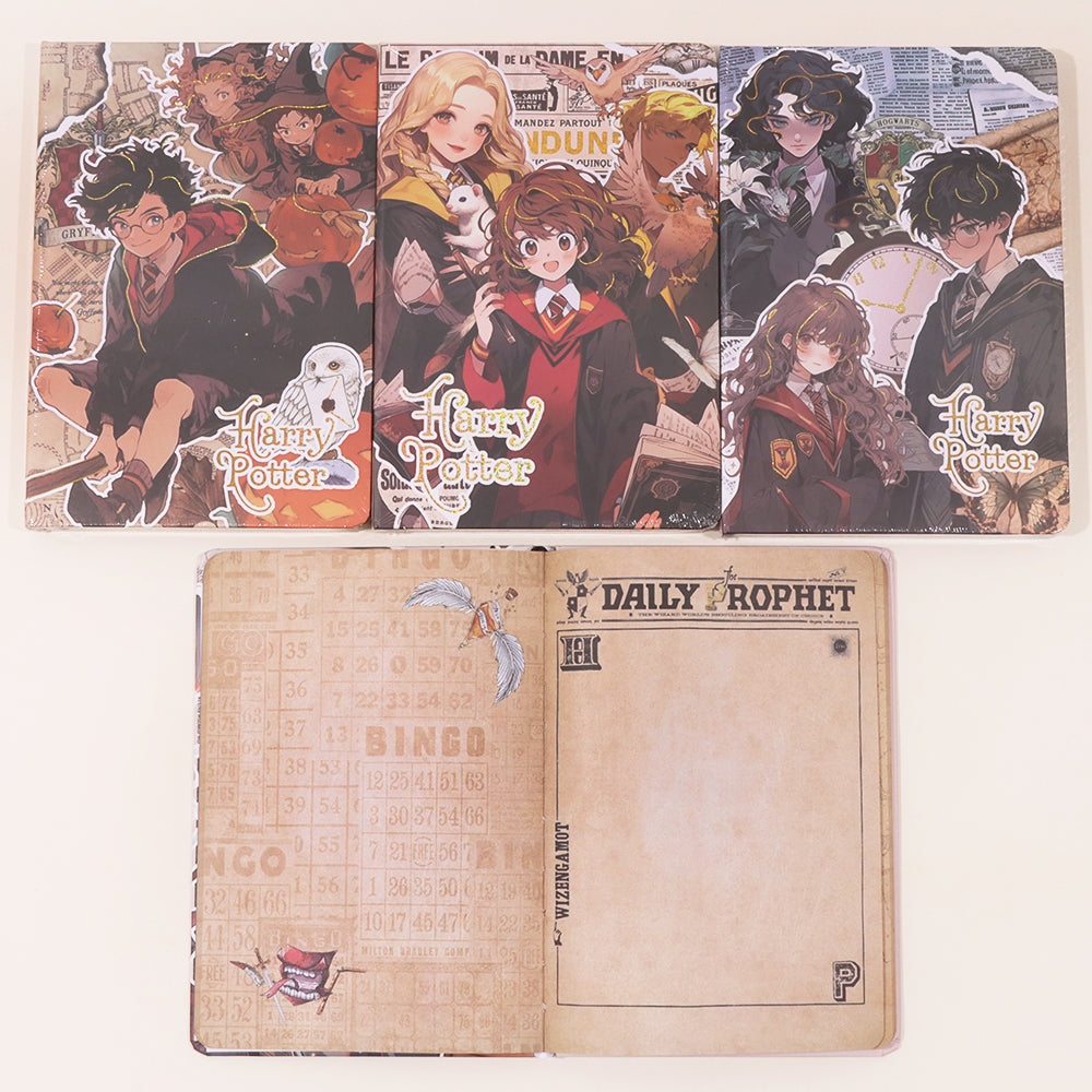 2pcs - Hari putter Magic boy A5 size printed pages diary(Net price 150)