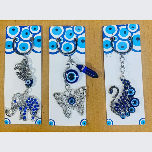 12pcs -Mix 3 design evil eye keychains ( eff price 55 )