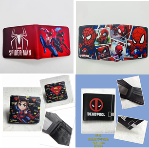 Spidy/ Superhero Wallet Set of 3 (eff price 175)