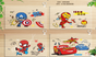 super hero cartoon  A4 Size file pouch  Pack of 12 ( Net price - 21 )