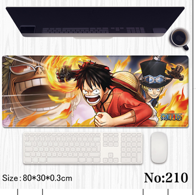 angry luffy table mat