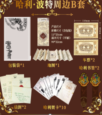 Hp magic boy entrance kit With letter / bookmark / map  inside