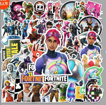 fotnite  Stickers set of 50 Pack of 2 ( Net price - 70 )
