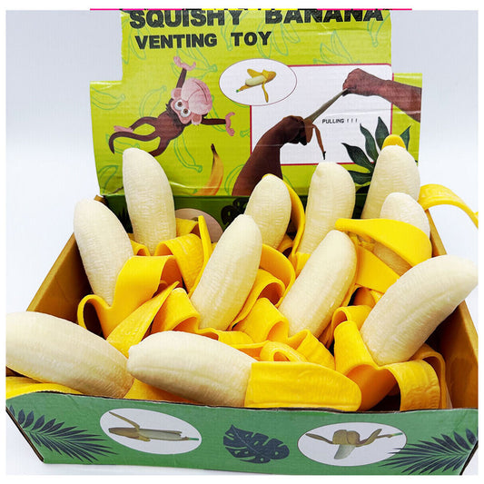 12 pcs - banana Squishy stress buster toy net price 75