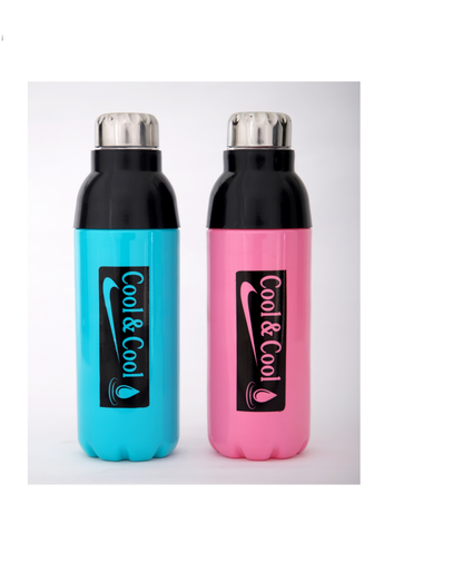 Insulated plastic 1L Water bottle Pack of 5 (eff price 82)