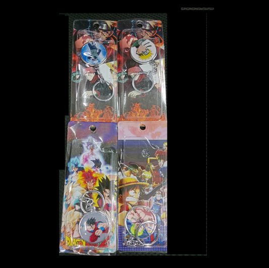 Anime  mix colour keychain Pack of 5 (eff price 45)
