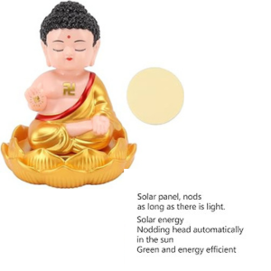 Rengu Buddha Status Solar Powered for Home (Mix color cloth)