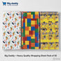 Mix Designs Minion / lego Wrapping sheet Pack of 50