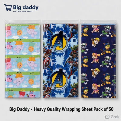 Mix Designs Pepa / paw Wrapping sheet Pack of 50