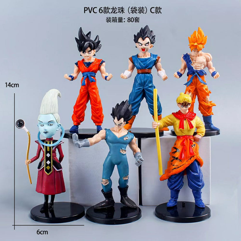 Whis Vegito DBZ 14 cm set of 6 Unbeatable