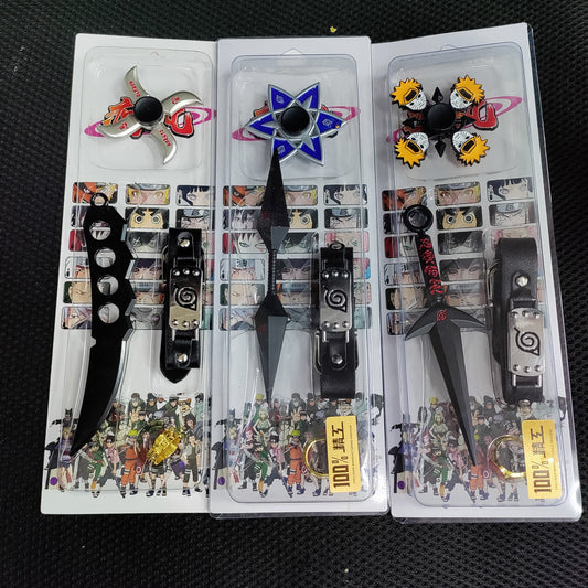 Naruto 4 p accesories set with spinner
