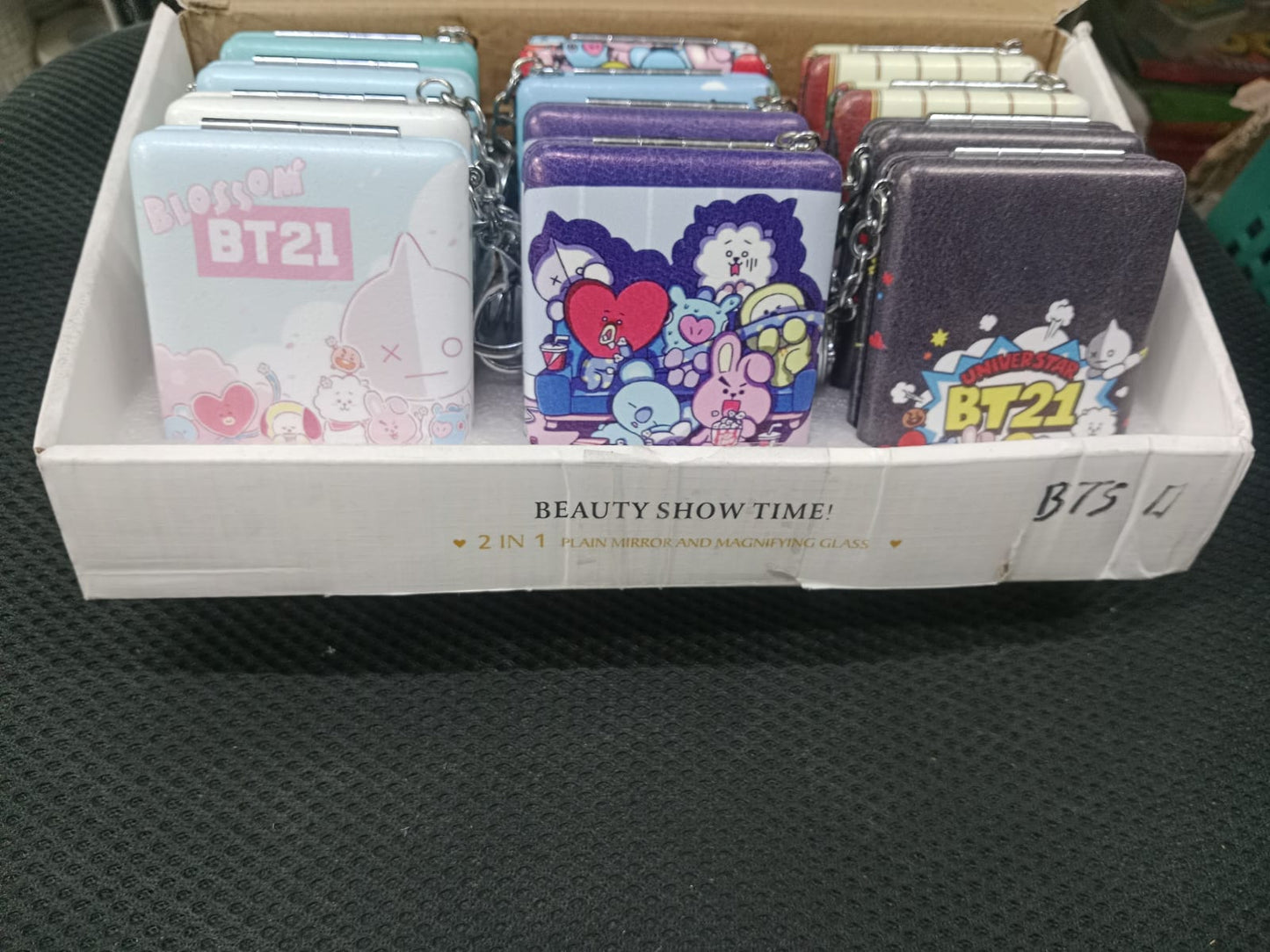 BT 21 square pocket mirror Pack of 12 (eff price 68)