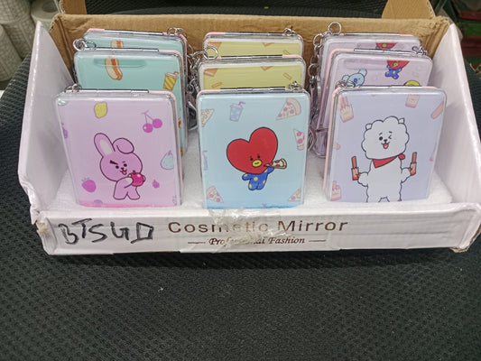 BT21  square pocket mirror Pack of 12 (eff price 68)