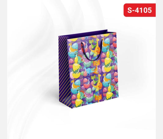 Dinasour  small size paper gift bag Pack of 12
