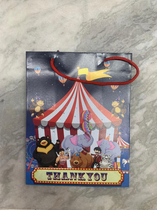 Circus small size paper gift bag Pack of 12