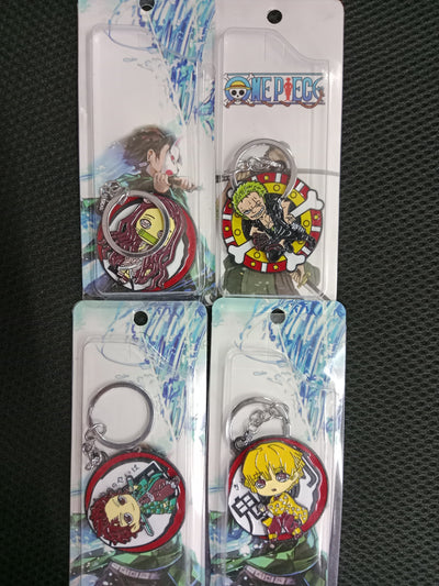 Demon slayer rotating  mix keychain Pack of 5 (eff price 45)