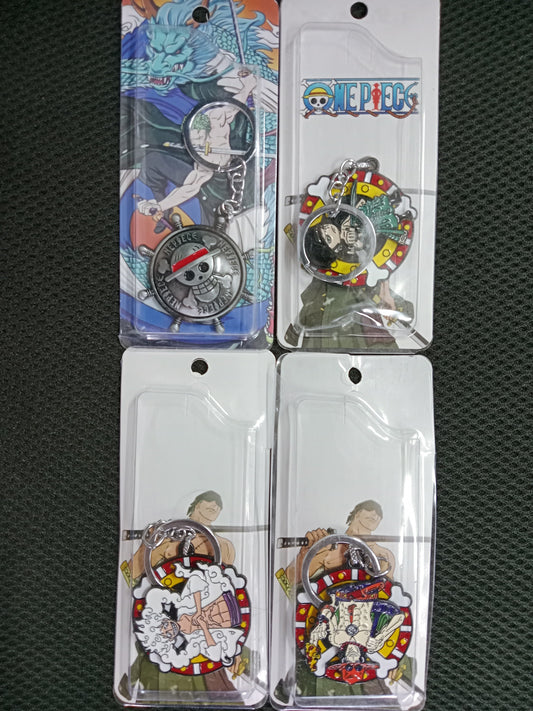 One piece rotating  mix keychain Pack of 5 (eff price 48)