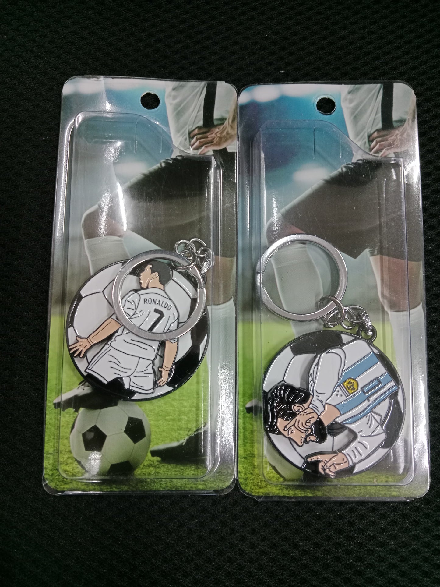 Ronaldo / messi rotating  mix keychain Pack of 5 (eff price 48)