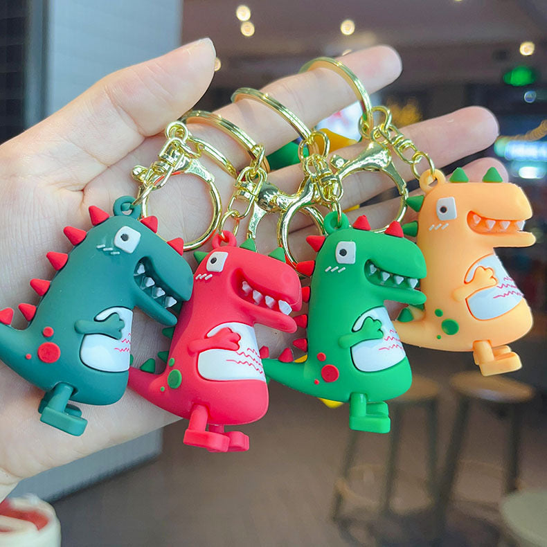 Dino  Rubber keychain