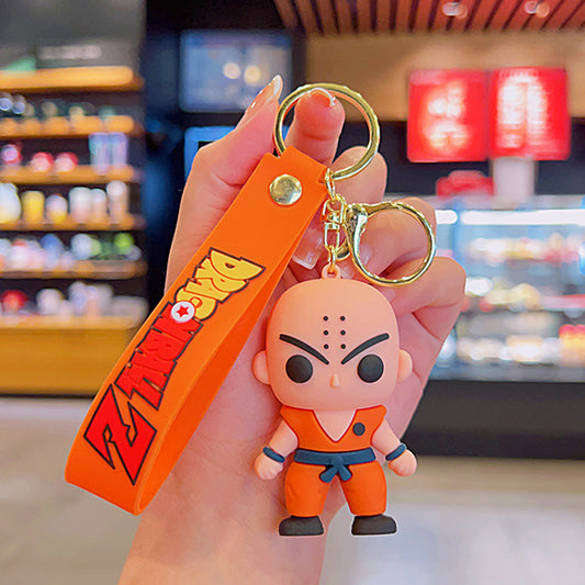 DBZ fighting boy  Rubber keychain