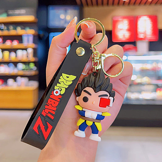 DBZ Blue  Rubber keychain