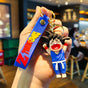 New Happy Blue DBZ Goku Rubber Keychain Pack of 3 (eff price 35)