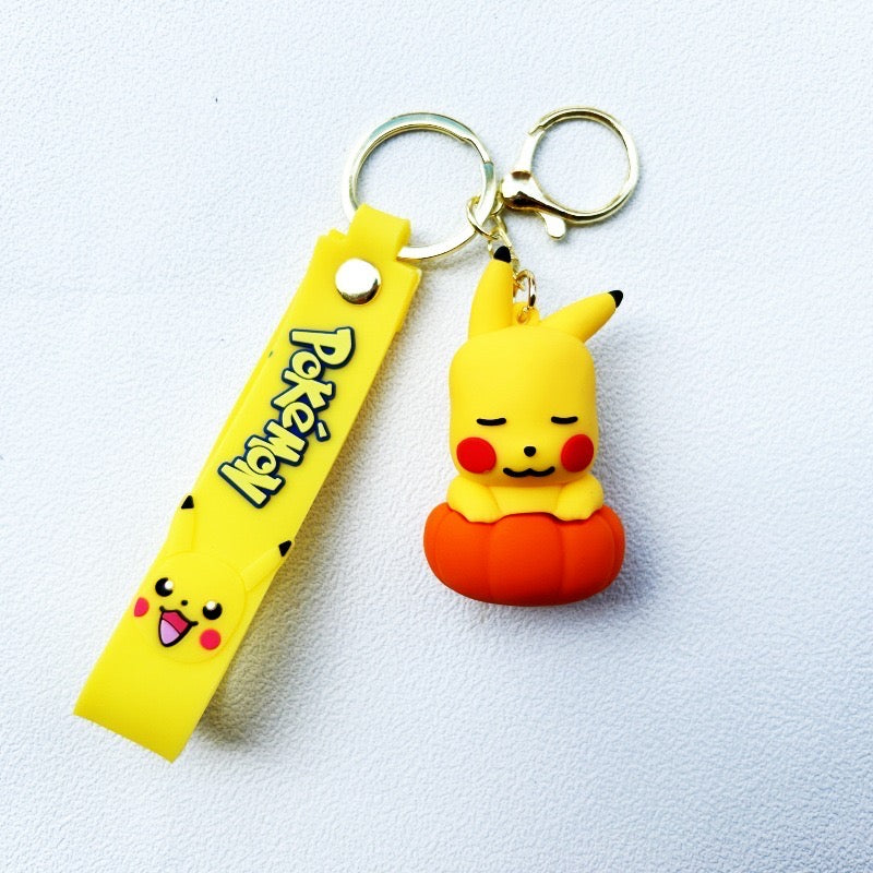 pokimon rubber keychain