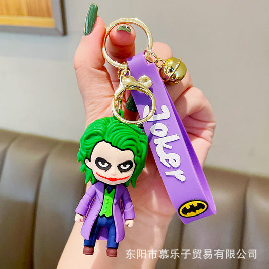 Joker rubber keychain