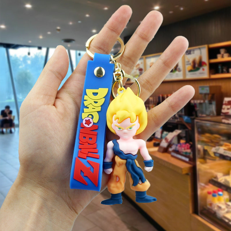 DBZ Goku yellow  Rubber keychain