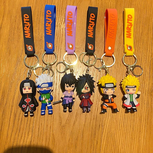 Natuto mix  Rubber keychain