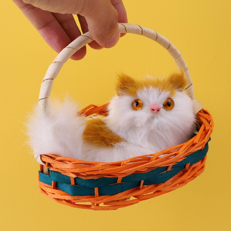 Basket cat with voice Mix colour pack of 3 ( net price 130 )
