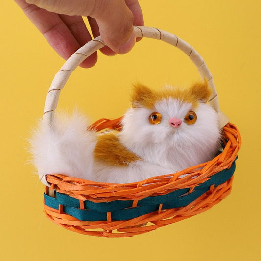 Basket cat with voice Mix colour