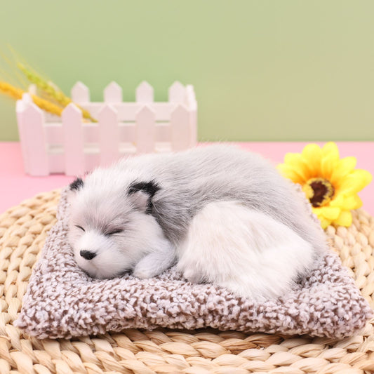Small size sleeping dog with voice Mix colour