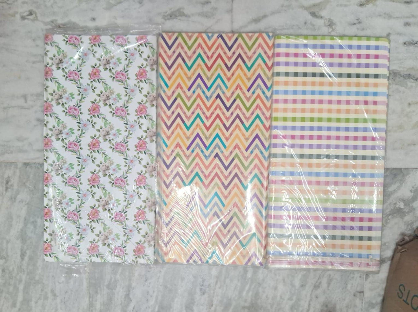 Mix pattern multi colour wrapping sheet