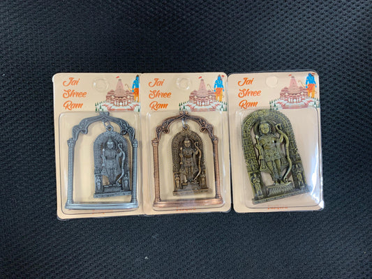 Shree Ram Idol on swing Metal Car Dashboard 3 - 3.5 inches Pack of 3 (eff price 65)