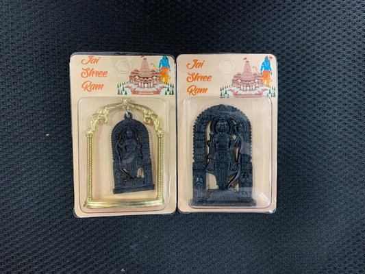 Shree Ram Idol Metal Car Dashboard 3 - 3.5 inches Pack of 3 (eff price 65)