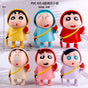 New Shinychan family with umbrella & Heart