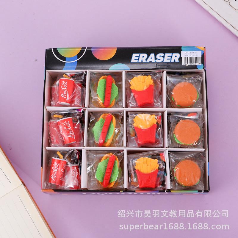 MC Meal  Shape Eraser 36pcs  (eff price 6.5 )