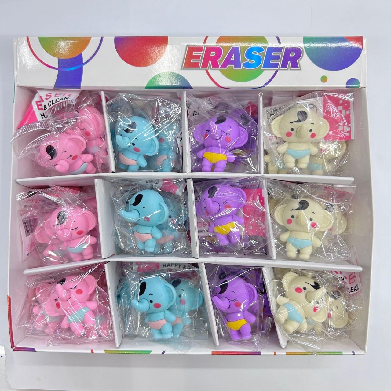 Baby Elephant  Shape Eraser 36pcs  (eff price 5.7 )