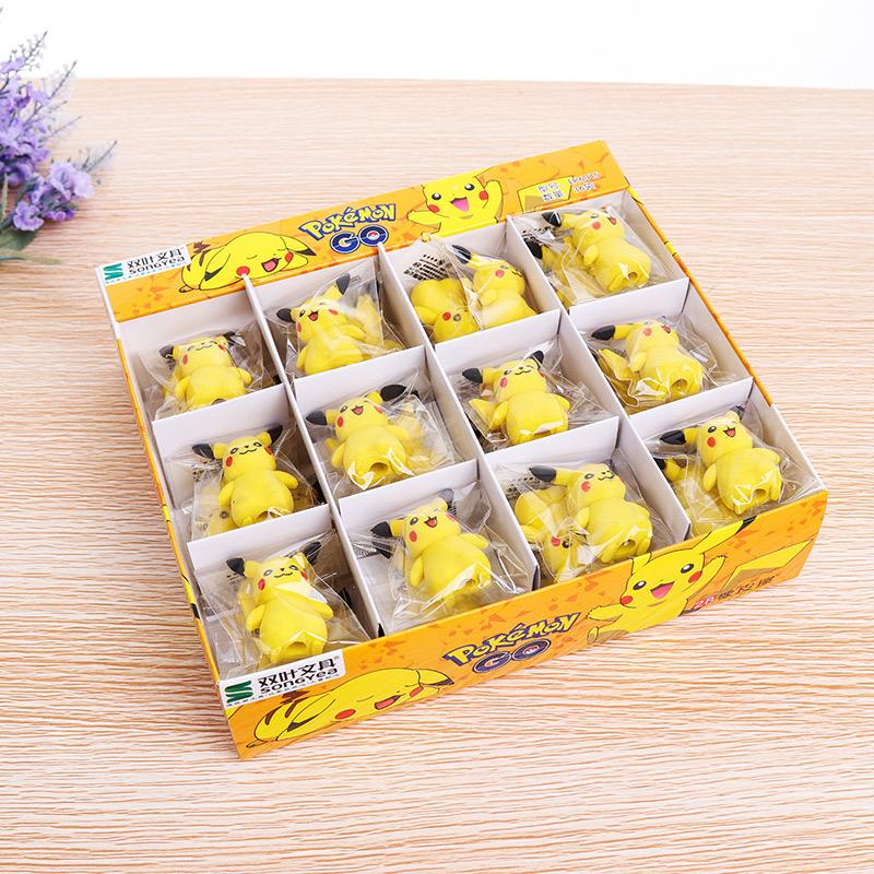 Pikachu  Shape Eraser 36pcs  (eff price 5.5 )