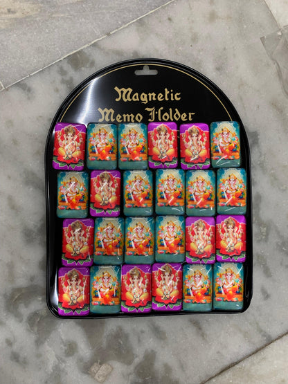 Pack of 24 Lord Ganesh Rectangular Big Size Glass Magnet Sheet (eff price 38 )