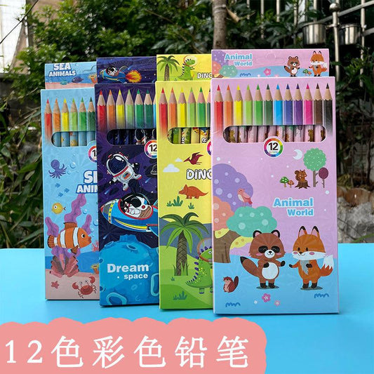 12 packets - Mix Design Cartoon Pencil Color (12pc/pkt) (eff price 40)